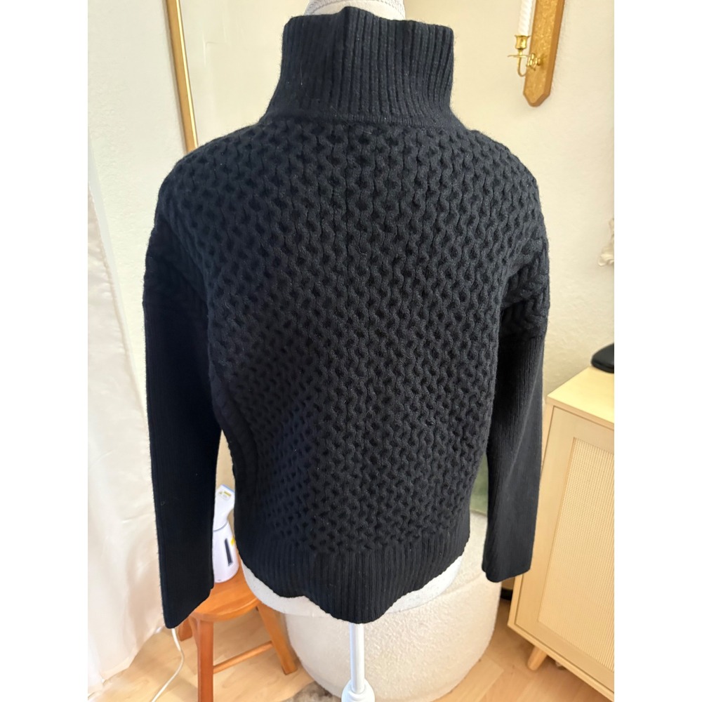 AYR AYR Le Square merino wool sweater In Black Size Small - Picture 4 of 8